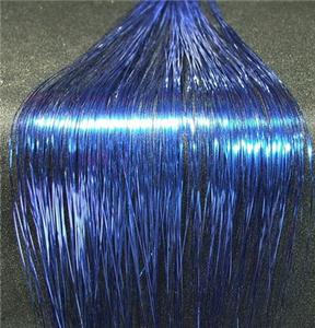 SHINY METALLIC DARK BLUE / DONKER BLAUW GLANZENDE HAIR TINSELS