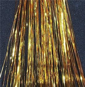SHINY METALLIC BRIGHT GOLD / GOUD GLANZENDE HAIR TINSELS