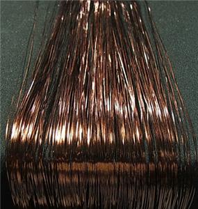 SHINY METALLIC BROWN / BRUIN GLANZENDE HAIR TINSELS