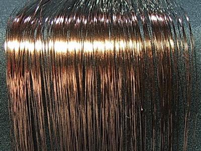 SHINY METALLIC BROWN / BRUIN GLANZENDE HAIR TINSELS