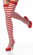 images/productimages/small/Nylon-Red-White-Striped-Stockings-LC7936-2.jpg